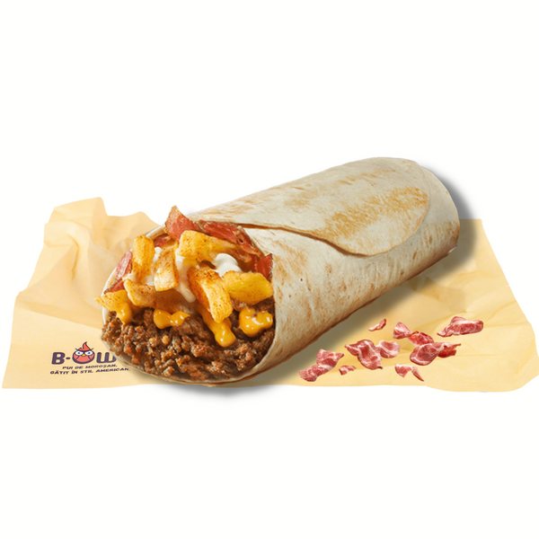 Cheesy Bacon Fries Burrito